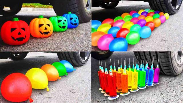 Smash Videos ๐ | Cars vs. balloons, pumpkins ๐, needles, etc. img