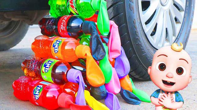 Smash Video ๐ | Car vs Coca Cola with balloons๐ img