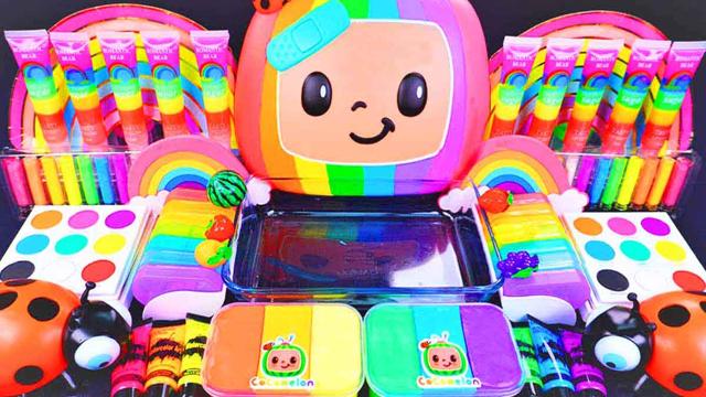 Slime Video๐| Guess what the toys and cosmetics in the slime are๐ img